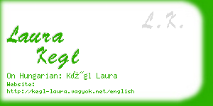 laura kegl business card